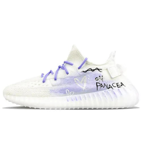 Adidas Originals Yeezy Boost 350 V2 Abrasion Resistant Abrasion Resistant Low top Casual Shoes Unisex White