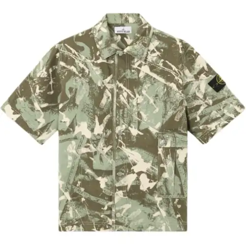 STONE ISLAND SCAN CAMO SS25 Shirt Men's