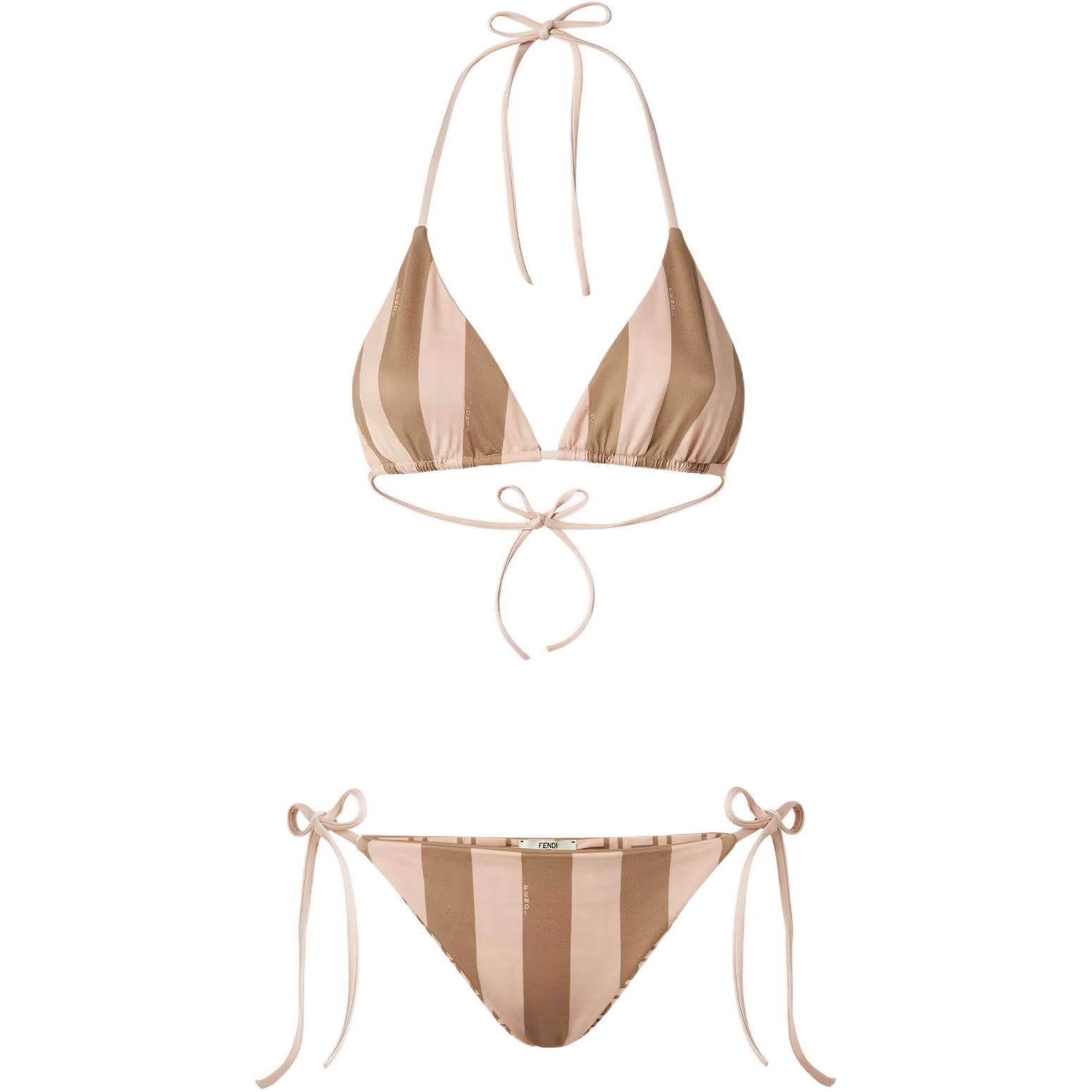 Женский купальник Fendi (коричневый)