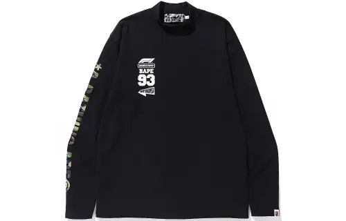 Bape X F1 Mock Neck Long Sleeve Tee