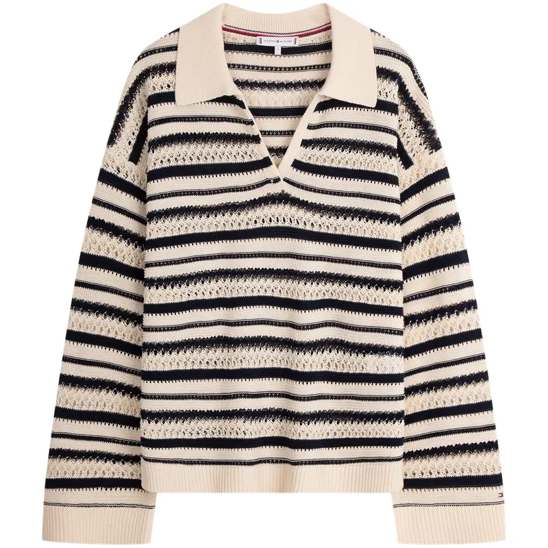 Tommy Hilfiger Striped Polo neck Sweater