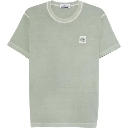 STONE ISLAND Compass Patch Crewneck T Shirt