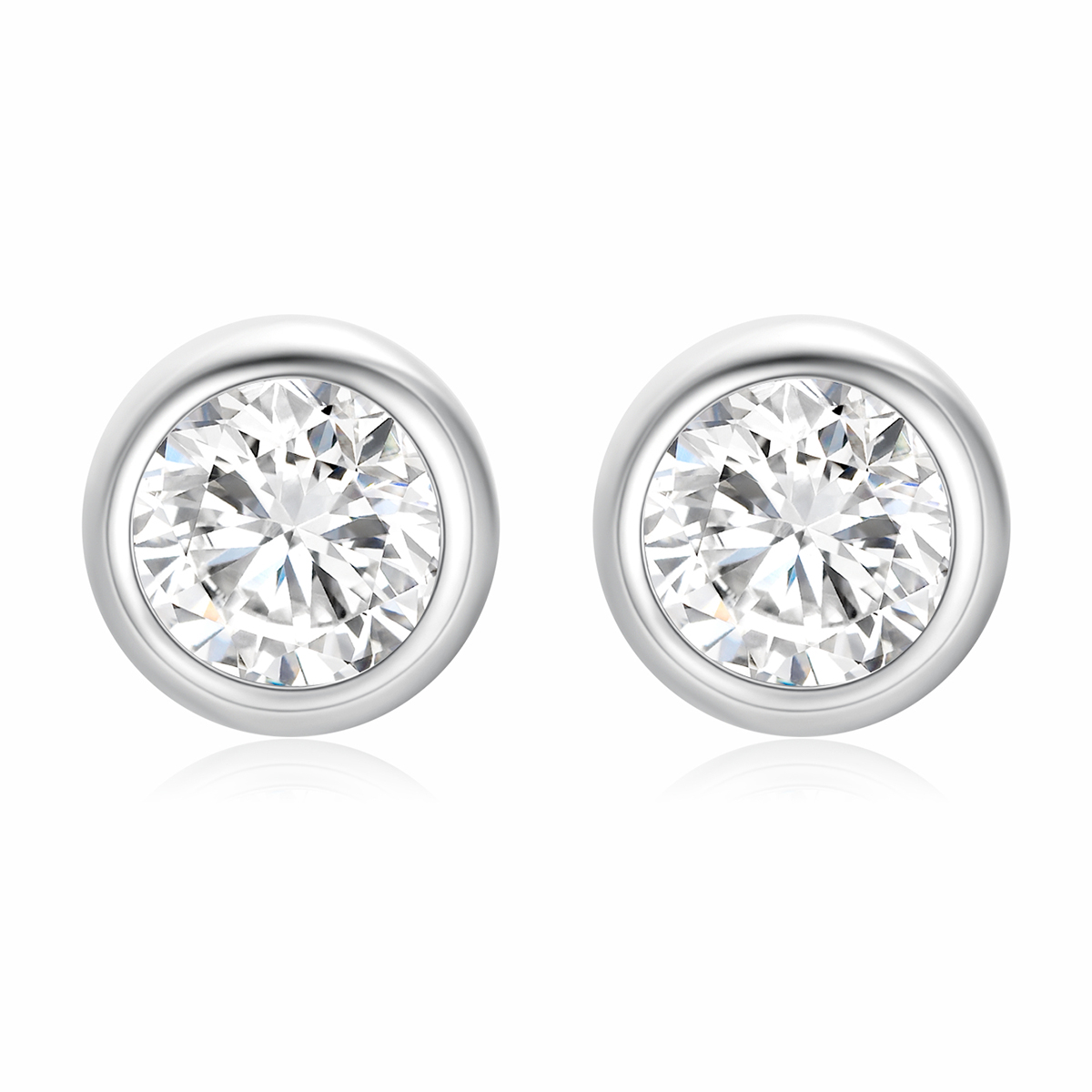 Cute fashionable universal platinum artificial earrings, simple and elegant design, light luxury style, high-quality style, platinum 950 sample