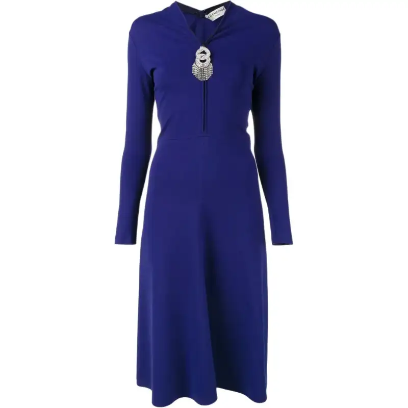 Balenciaga Long Sleeved Dress Regular Fit Women's