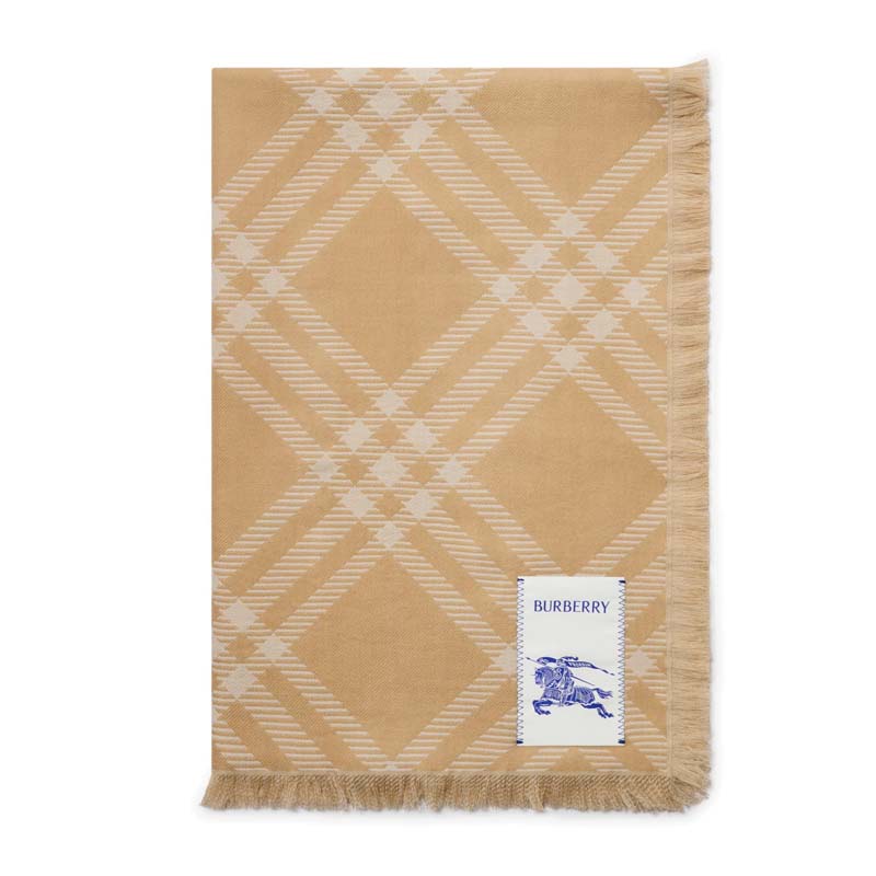 Женский шарф Burberry в клетку (коричневый)