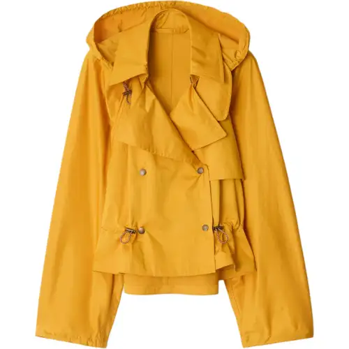 Burberry Satin Hooded Trench Coat