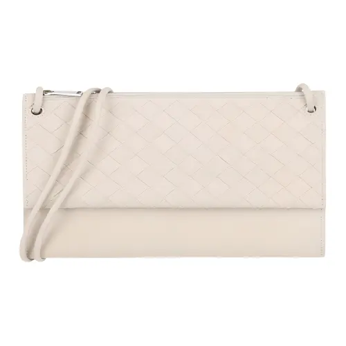 Bottega Veneta Woven Sheepskin 2 in 1 Shoulder Bag, Crossbody Bag Women's White