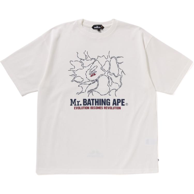 Мужская футболка A BATHING APE A BATHING APE SS25 T (черная с камуфляжем) — фото 6