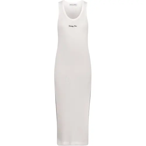 DIOR SS25 Sleeveless Dress Women's White