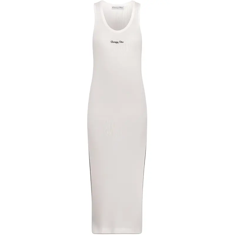 DIOR SS25 Sleeveless Dress Women's White