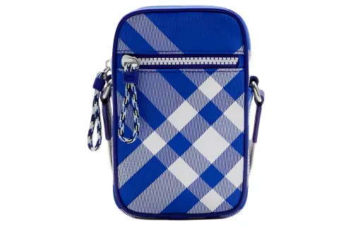 Burberry Polyamide With Leather Cell Phone Pouch, Shoulder Bag, Crossbody Bag Kids' Knight Blue