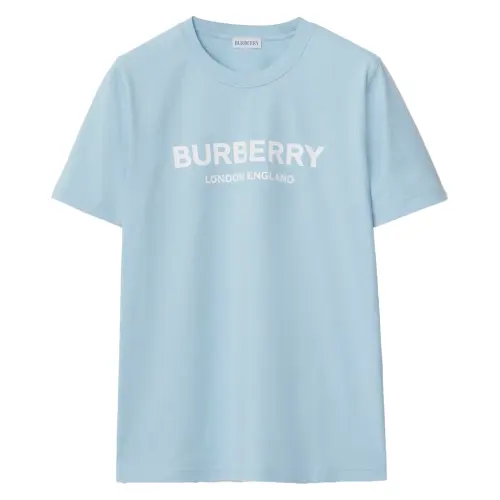 Burberry T Shirts Women's Blue Crew Neck