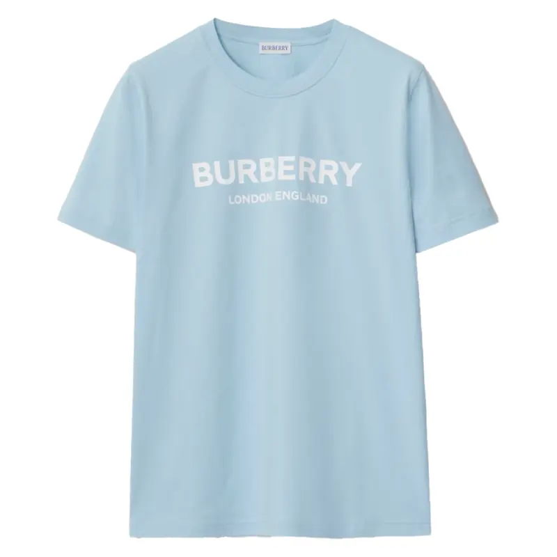 Burberry T Shirts Women's Blue Crew Neck
