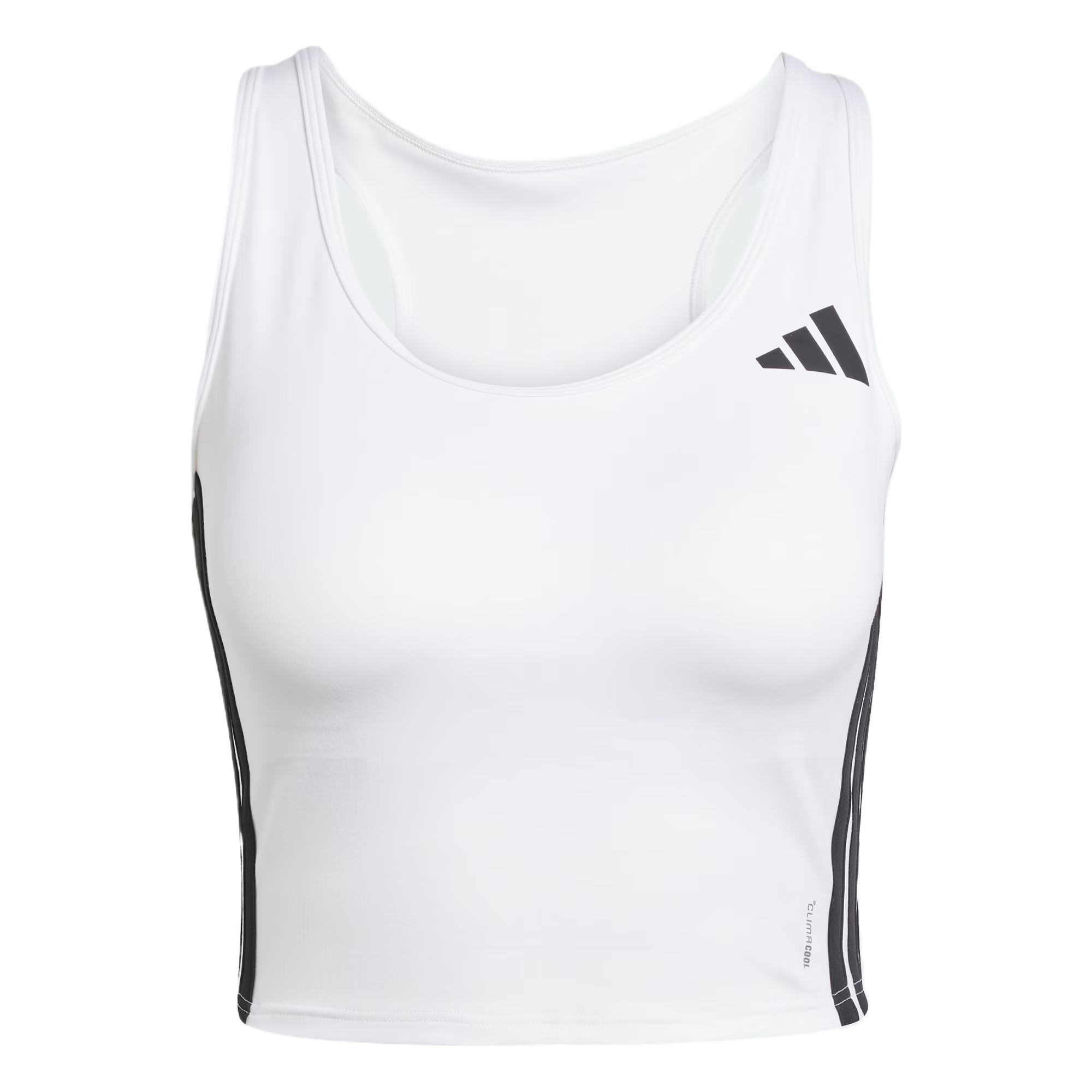 Adidas Free Shipping With AdiClub Train Essentials 3 Stripes Crop Tank Top