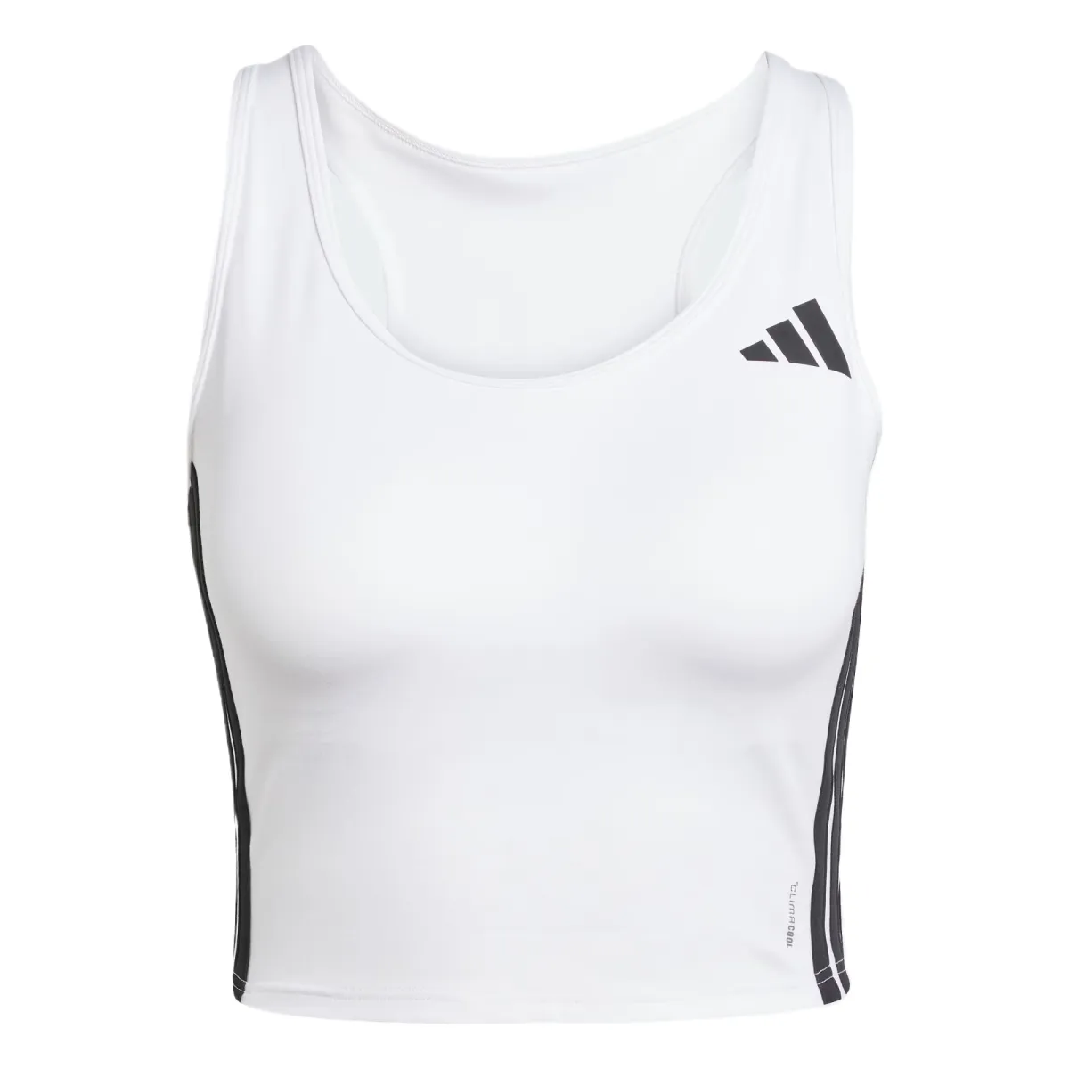 Adidas Free Shipping With AdiClub Train Essentials 3 Stripes Crop Tank Top
