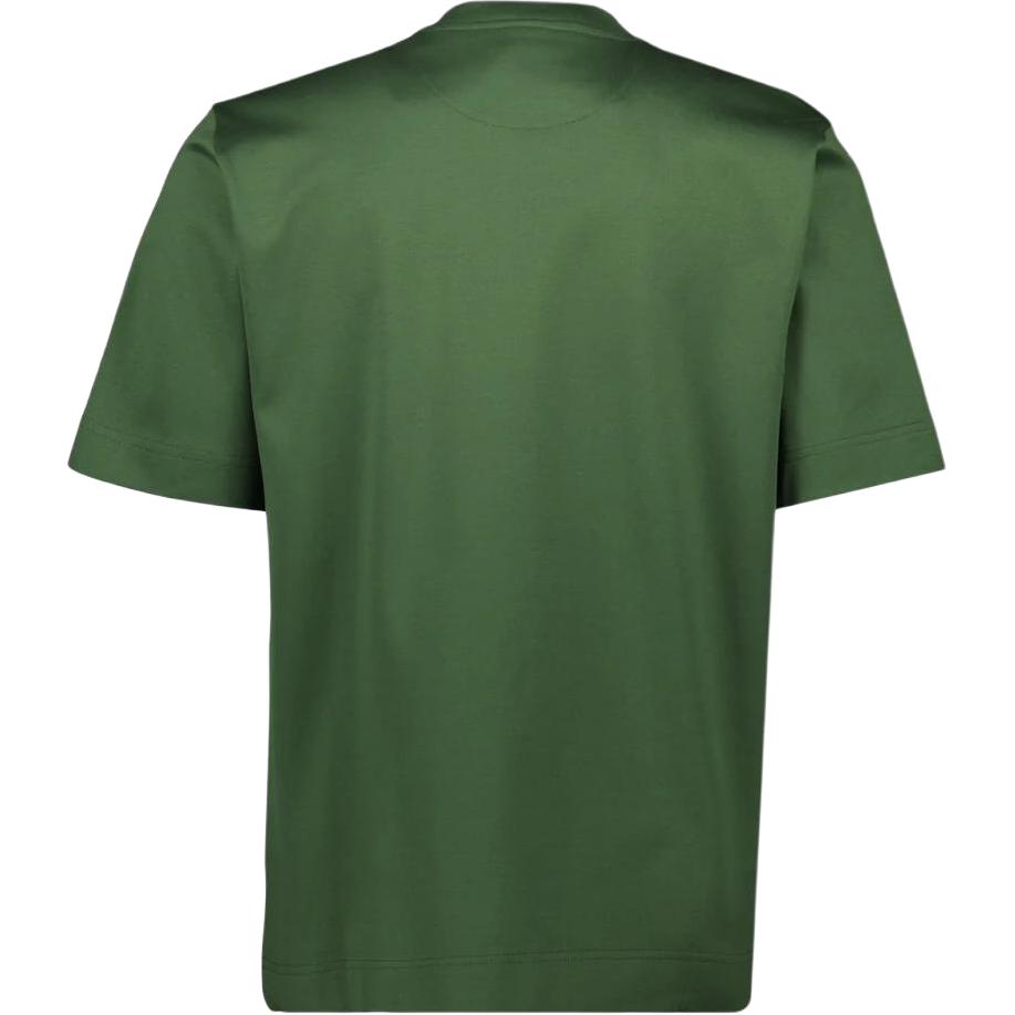 Мужская футболка Fendi Logo T-Shirt (зеленая) — фото 2