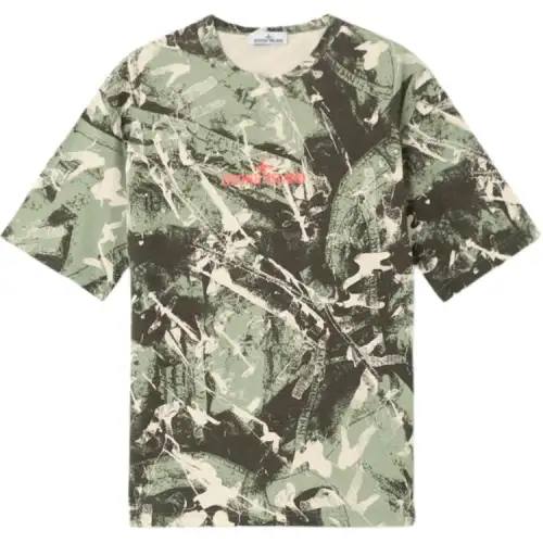 STONE ISLAND SCAN CAMO T Shirt Men's