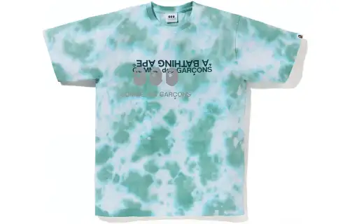 Bape X Comme Des Garcon Osaka Tie Dye Tee