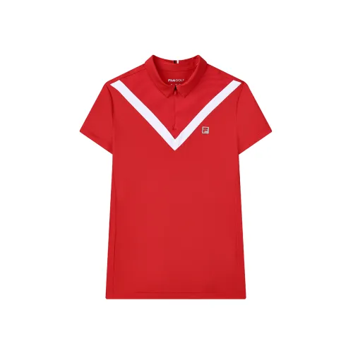 FILA Golf Polo Shirt Women's Tomato RD