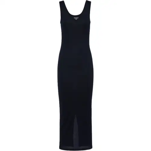 PRADA SS24 Sleeveless Dress Women's Marine Blue