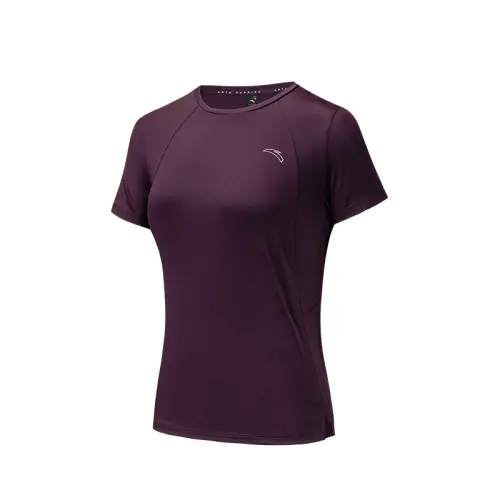 Anta Running Collection T Shirt Women's Midnight Plum