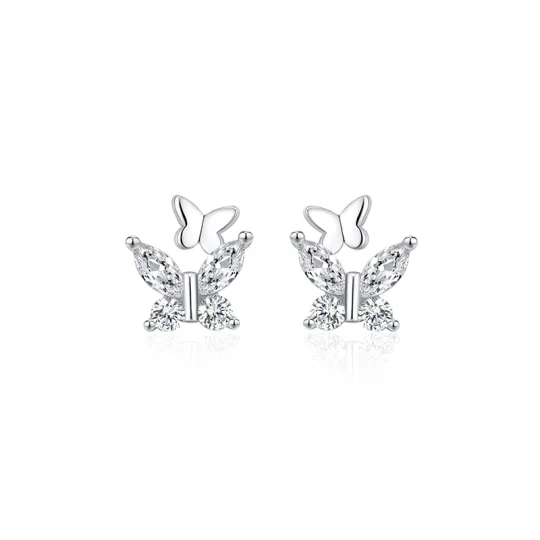 ZSY 925 Sterling Silver Stud Earrings Women's