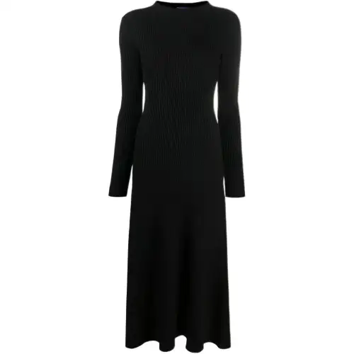PRADA FW21 Long Sleeved Dress Women's Black