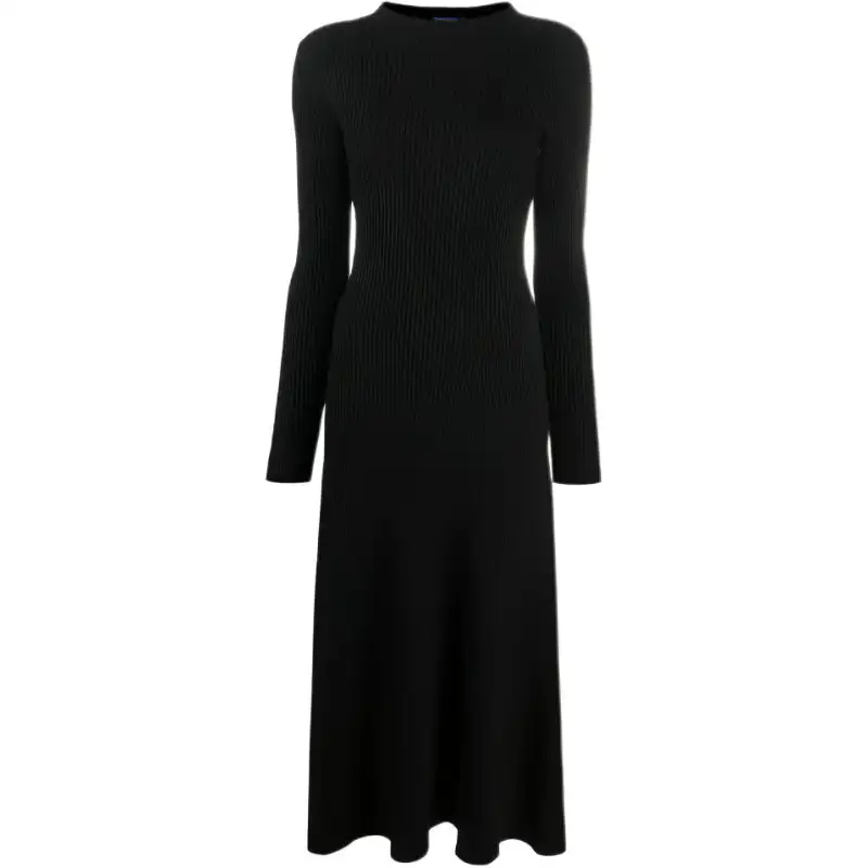 PRADA FW21 Long Sleeved Dress Women's Black