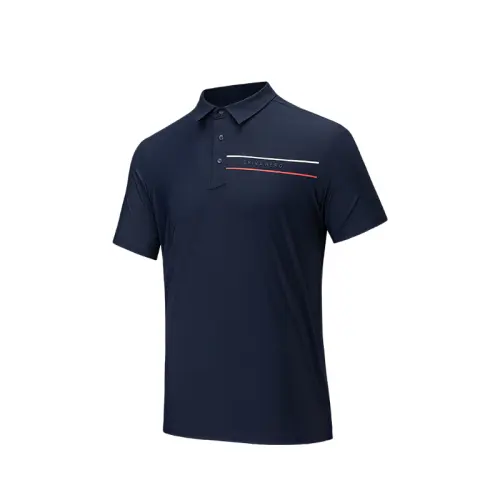 Anta Variety Training Collection Polo Shirt Men's Midnight Blue
