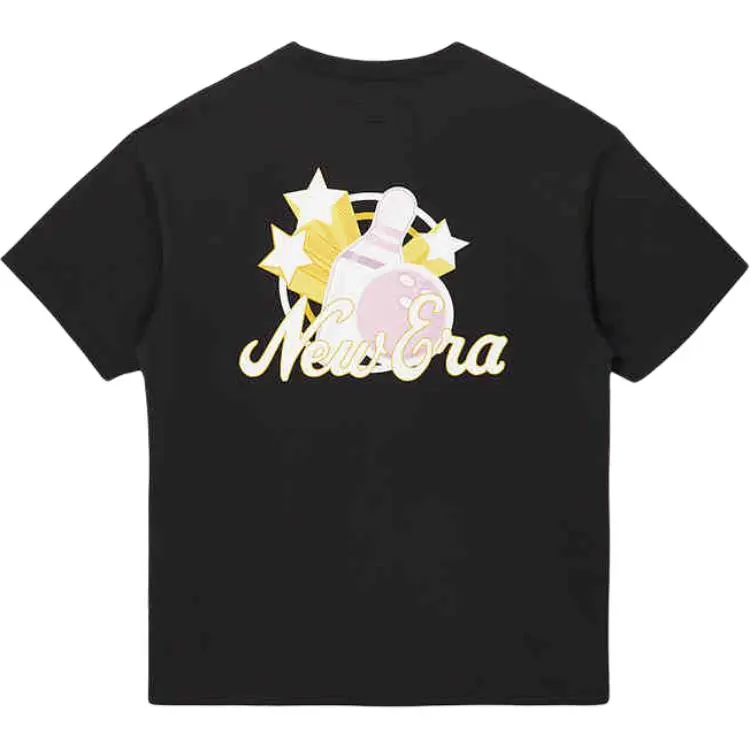 New Era T-Shirts Unisex Black Crew Neck