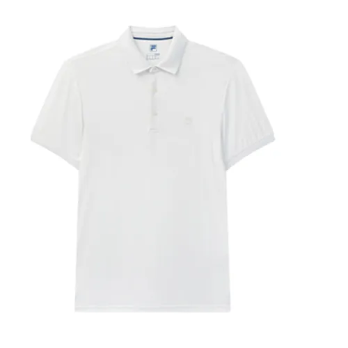 FILA Polo Shirts Men's White Polo Collar Moderate