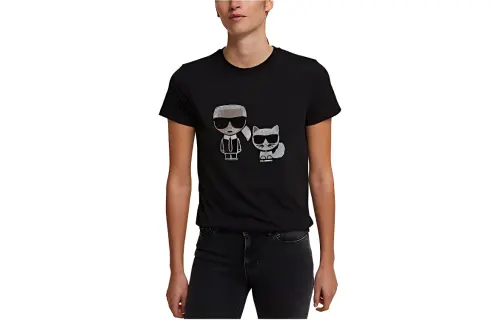 KARL LAGERFELD / Karl Lagerfeld Jeans Regular T Shirt Women's Black
