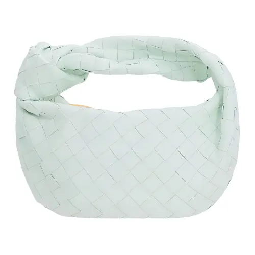 Bottega Veneta Jodie Lambskin Handbag Mini Women's Light Green