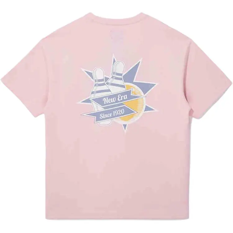 New Era T-Shirts Unisex Pink Crew Neck