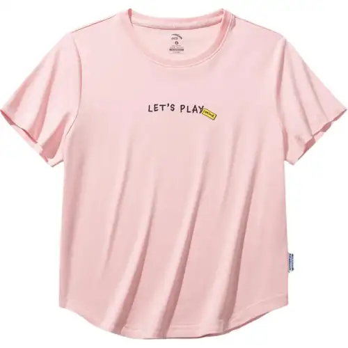 Anta x HAIBAOKANKAN,LIANMINGKUAN Sports Life Collection T Shirt Women's Clear Plum Powder