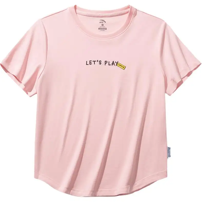 Anta x HAIBAOKANKAN,LIANMINGKUAN Sports Life Collection T Shirt Women's Clear Plum Powder