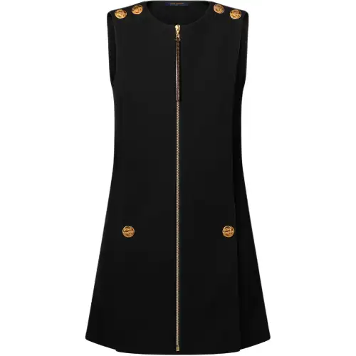LOUIS VUITTON SS25 Sleeveless Dress Women's Black