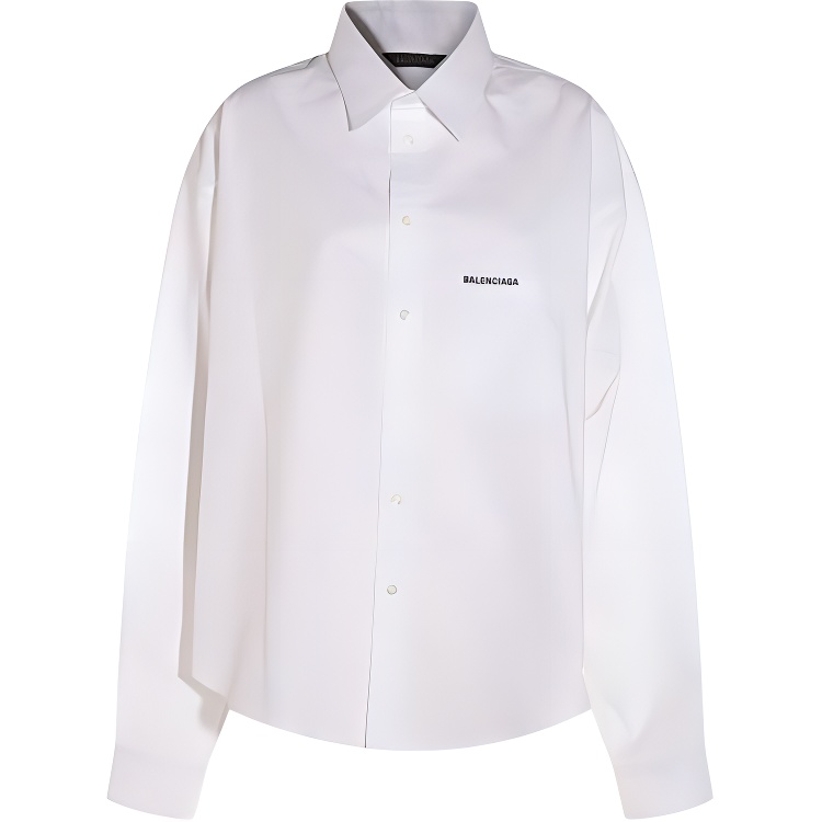 Balenciaga Logo Detailed Long Sleeved Shirt