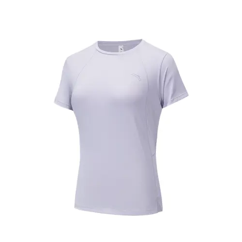 Anta Running Collection T Shirt Women's Light Purple Gray