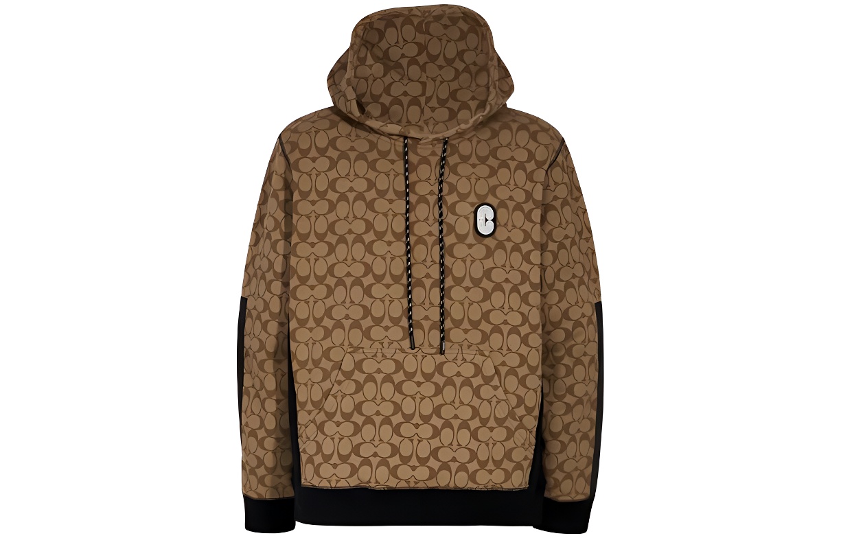 Мужское худи COACH Сhocolate Сolor (коричневое)