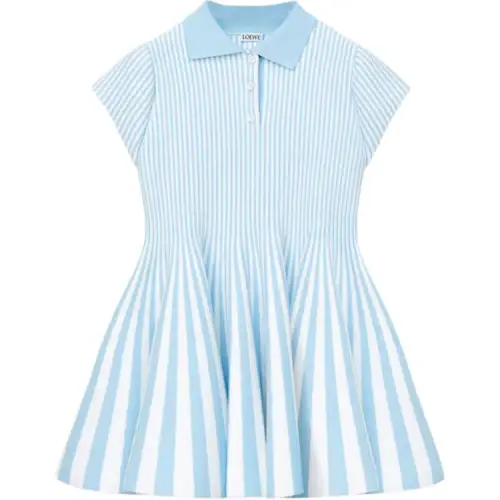 LOEWE Short Sleeved Dress Women's Blue