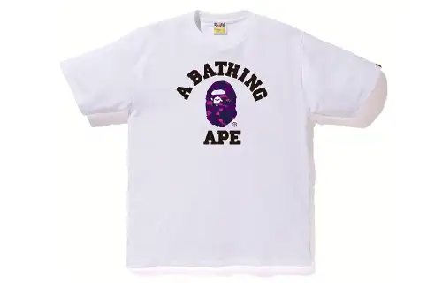 A BATHING APE Bape T Shirts Unisex Crew Neck Moderate Straight Fit