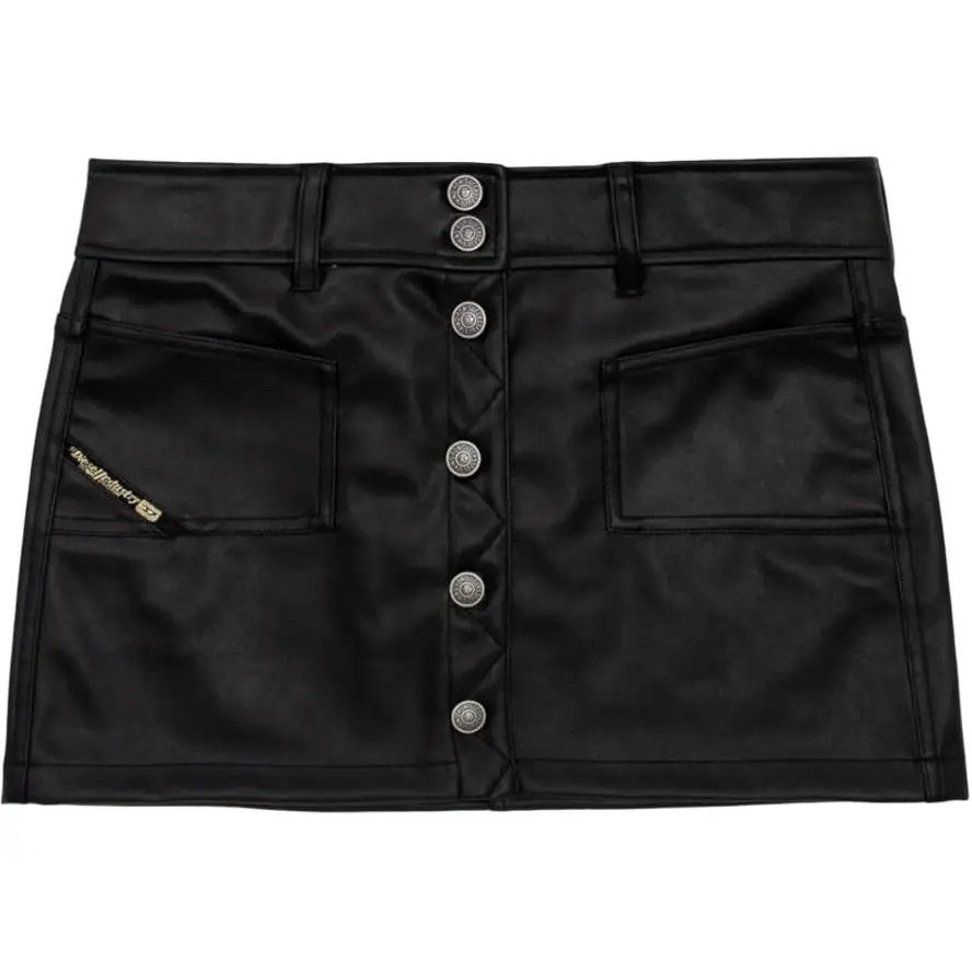 DIESEL Leather Short Skirts Women's
