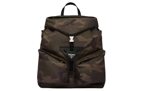 PRADA Re Nylon Recycled Polyamide Backpack Men's Dark Brown