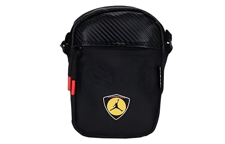 Jordan Polyester Shoulder Bag, Crossbody Bag Unisex Black