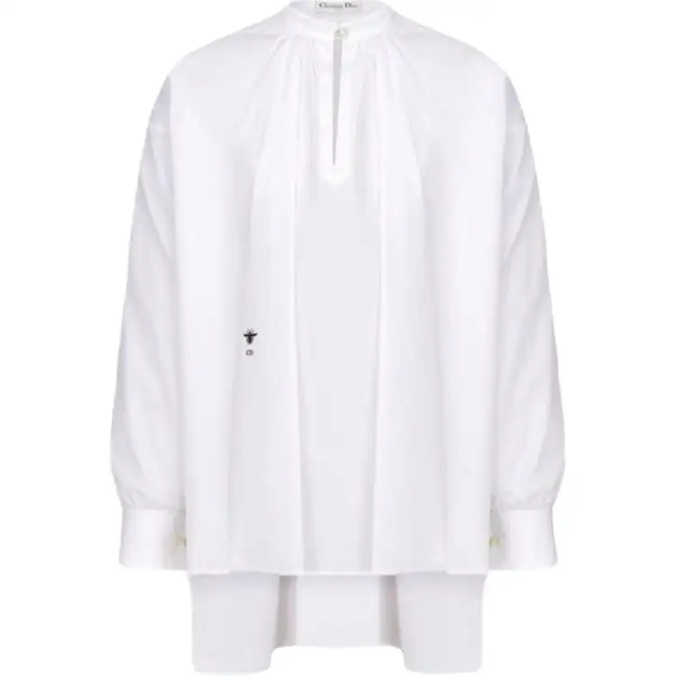 DIOR Logo Embroidered Long Sleeved Shirt