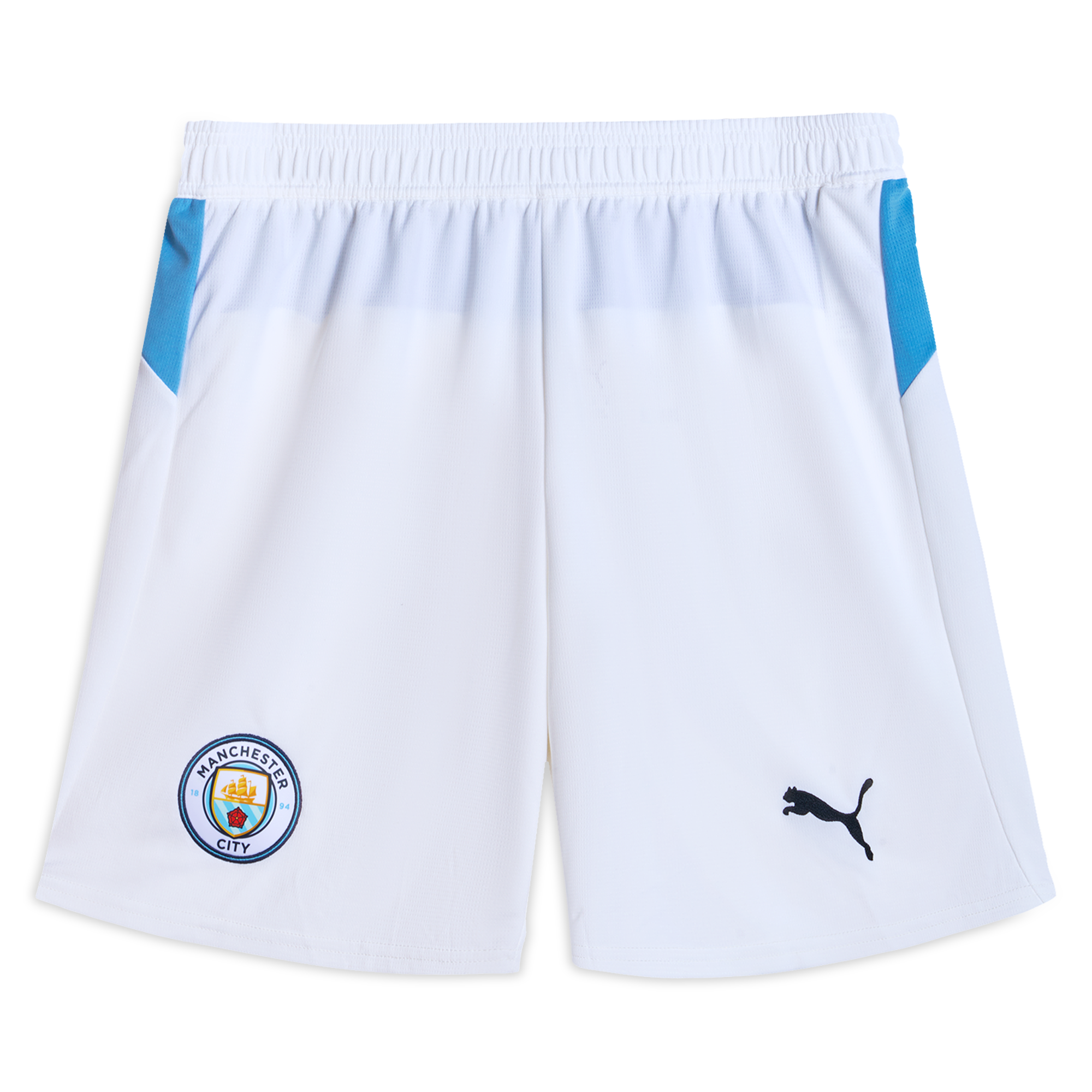 PUMA MCFCREPLICA SS25 Soccer Bottom Men’s White/Light Blue
