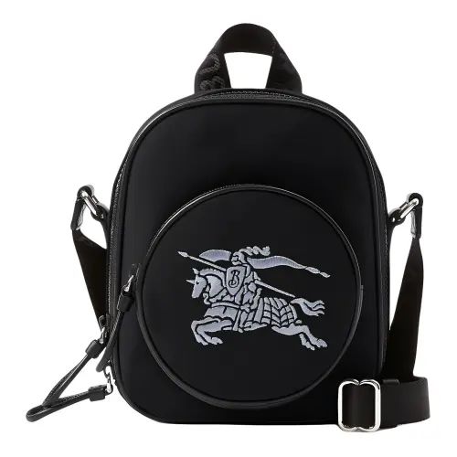 Burberry Pu Portable Crossbody Bag, Shoulder Bag Kids' Black