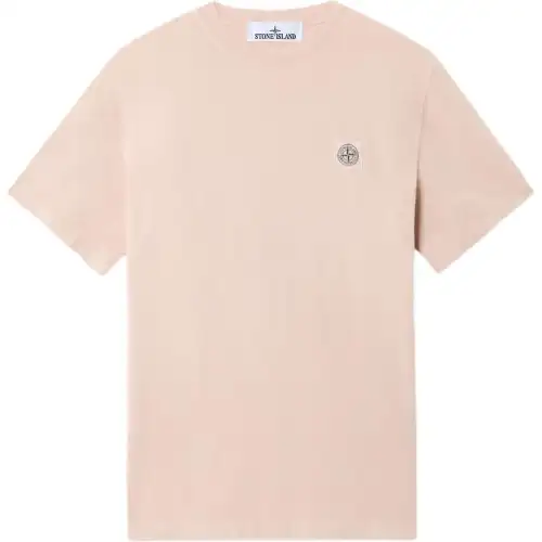 STONE ISLAND Logo Patch Short Sleeved T Shirt