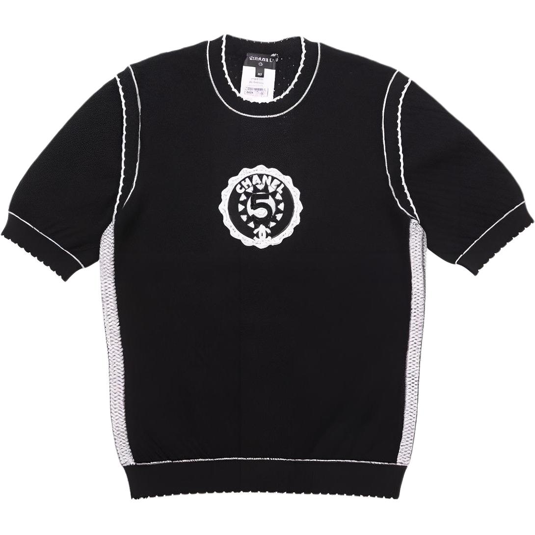 CHANEL 23C Spring And Summer Collection T-Shirt Women's Black